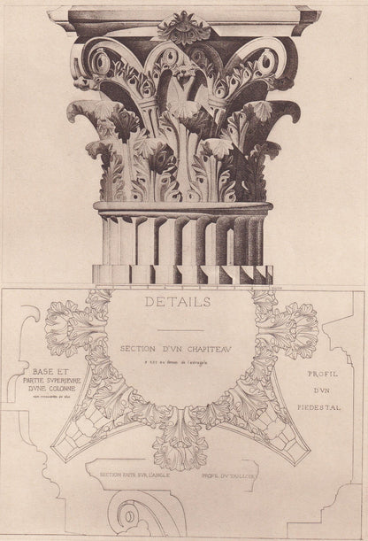 c. 1910 TEMPLE Of MINERVA, Assisi, Italy - Roman Architecture Print - Roman Greek History - Gift Decor - 8.6 x 12 Inches