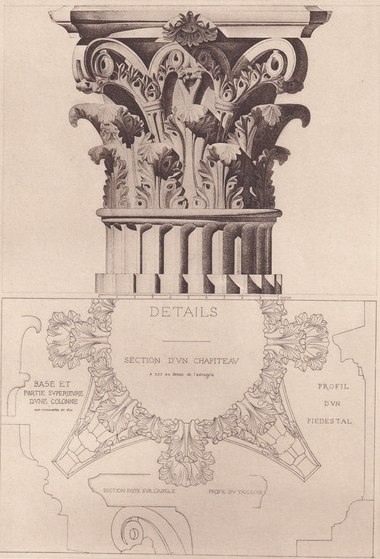 c. 1910 TEMPLE Of MINERVA, Assisi, Italy - Roman Architecture Print - Roman Greek History - Gift Decor - 8.6 x 12 Inches