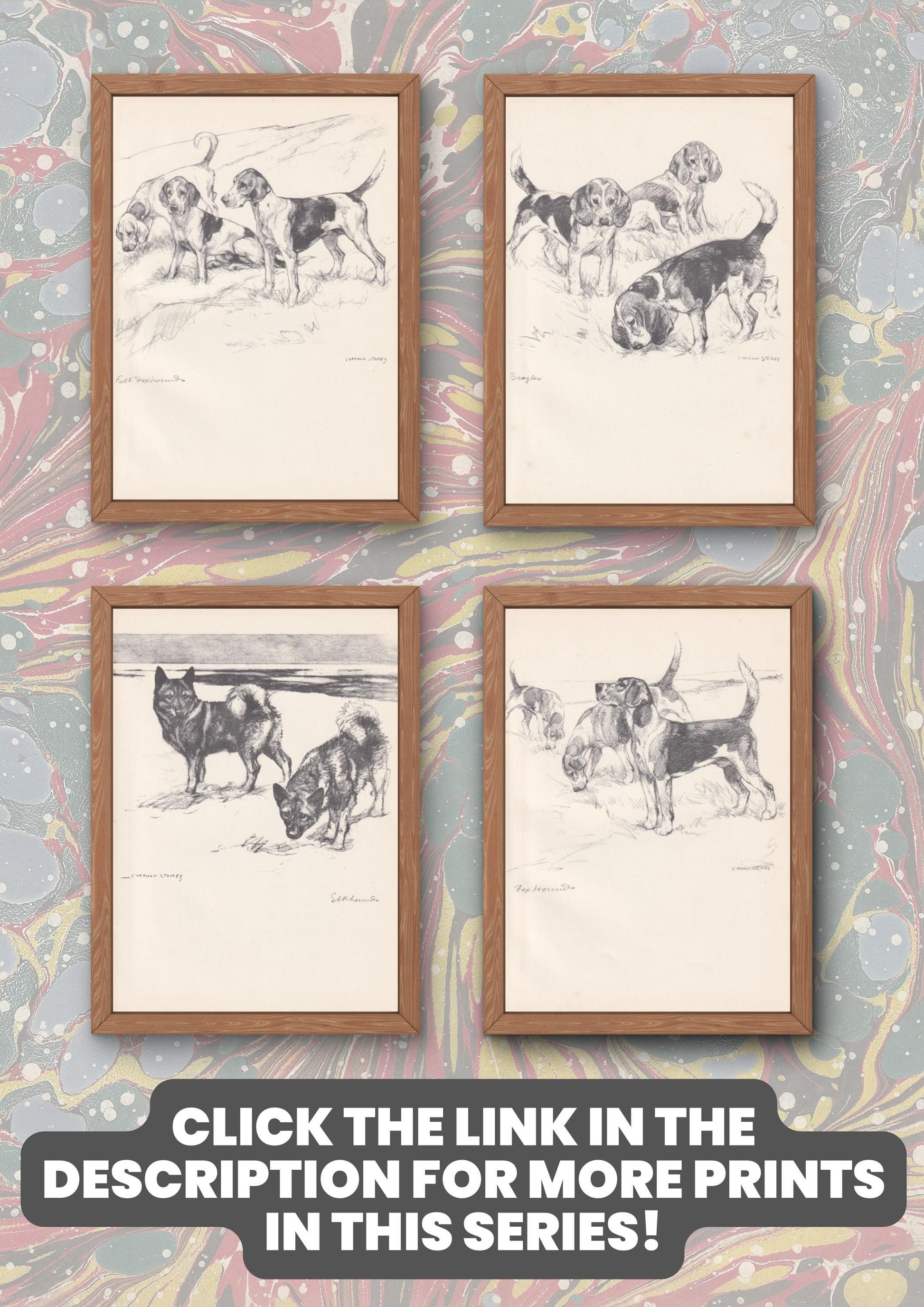 1938 OTTERHOUND DOG Print - Original Antique Dog Print - Vernon Stokes - Dog Wall Art - Dog Gift - 9.75 x 7.15 Inches