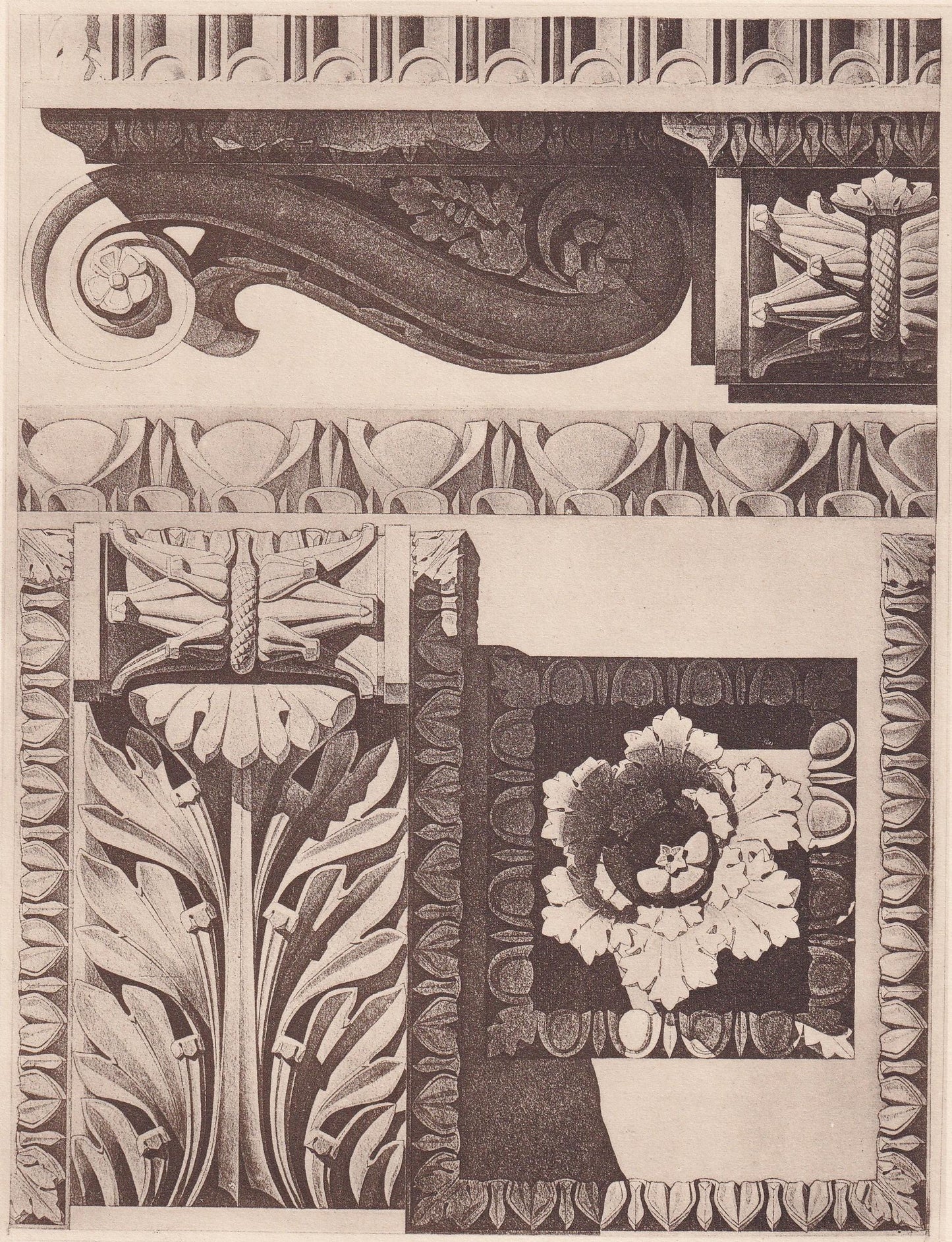 c. 1910 TEMPLE of JUPITER STATOR, Rome, Italy - Roman Architecture Print - Roman Greek History - Gift Decor - 8.6 x 12 Inches