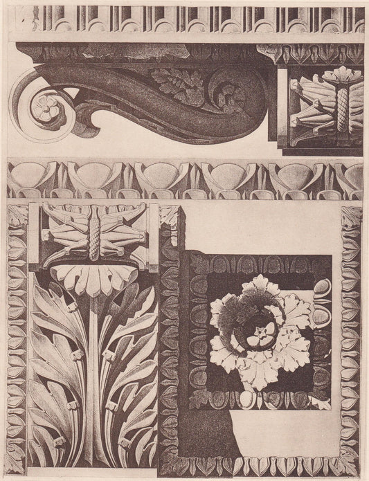 c. 1910 TEMPLE of JUPITER STATOR, Rome, Italy - Roman Architecture Print - Roman Greek History - Gift Decor - 8.6 x 12 Inches