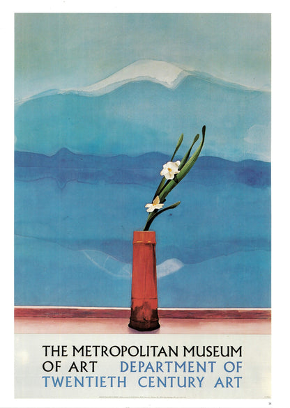 Vintage 1987 DAVID HOCKNEY Print - The Metropolitan Museum, Exhibition Poster - Hockney Wall Art - Hockney Poster - 10.25 x 14 Inches
