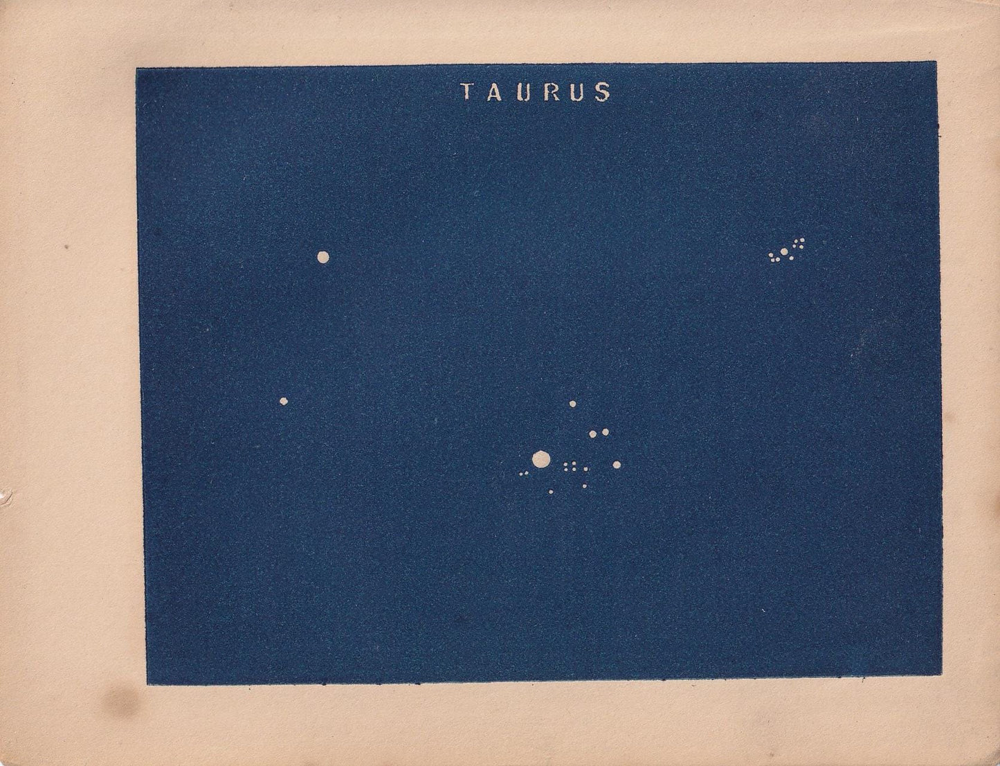 1900 STAR MAP Print - TAURUS - Constellations Wall Art - Antique Astronomy Decor - Vintage - 4.5 x 5.5 Inches