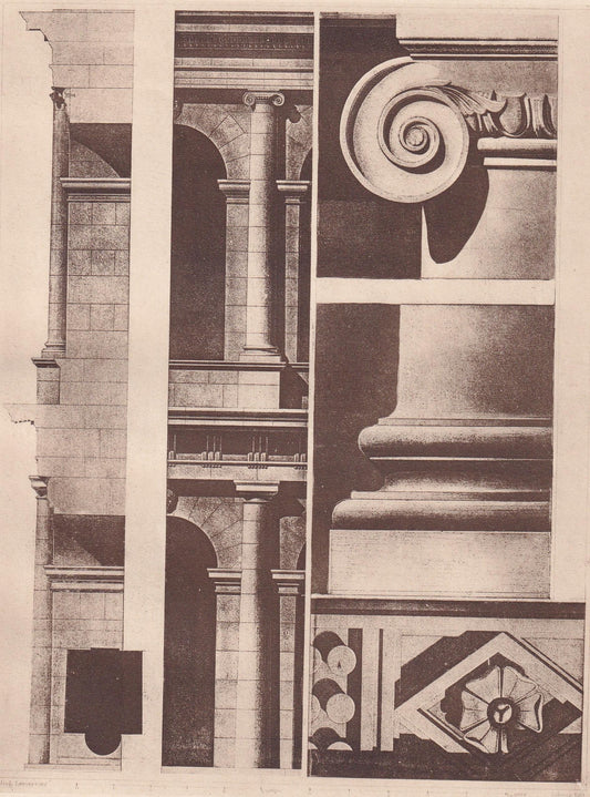 c. 1910 THEATRE OF MARCELLUS, In Rome, Italy - Roman Architecture Print - Roman Greek History - Gift Decor - 8.6 x 12 Inches