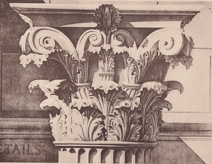 c. 1910 TEMPLE OF VESTA, In Rome - Roman Architecture Print - Roman Greek History - Gift Decor - 8.6 x 12 Inches